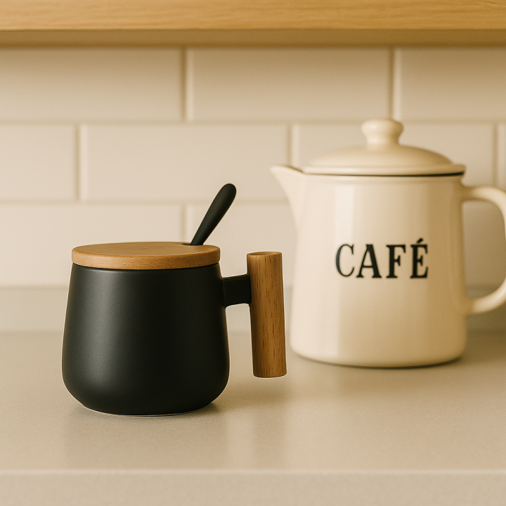 Juego Tazas Cerámica Nórdico (2 Unid)