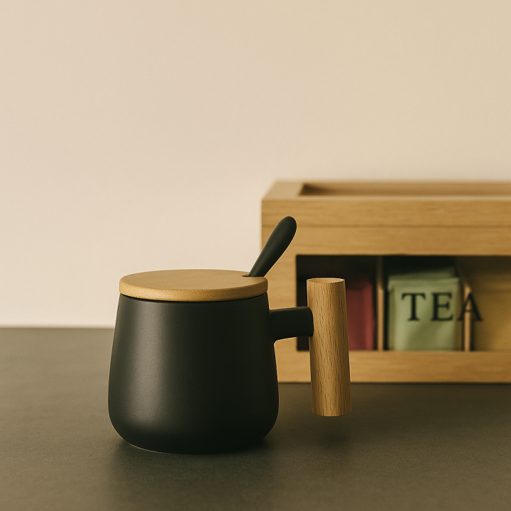 Juego Tazas Cerámica Nórdico (2 Unid)