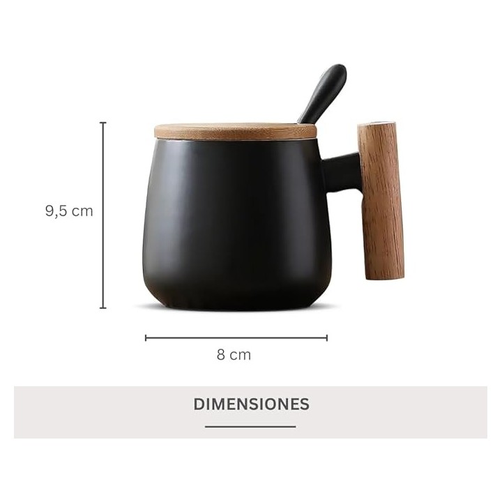 Juego Tazas Cerámica Nórdico (2 Unid)