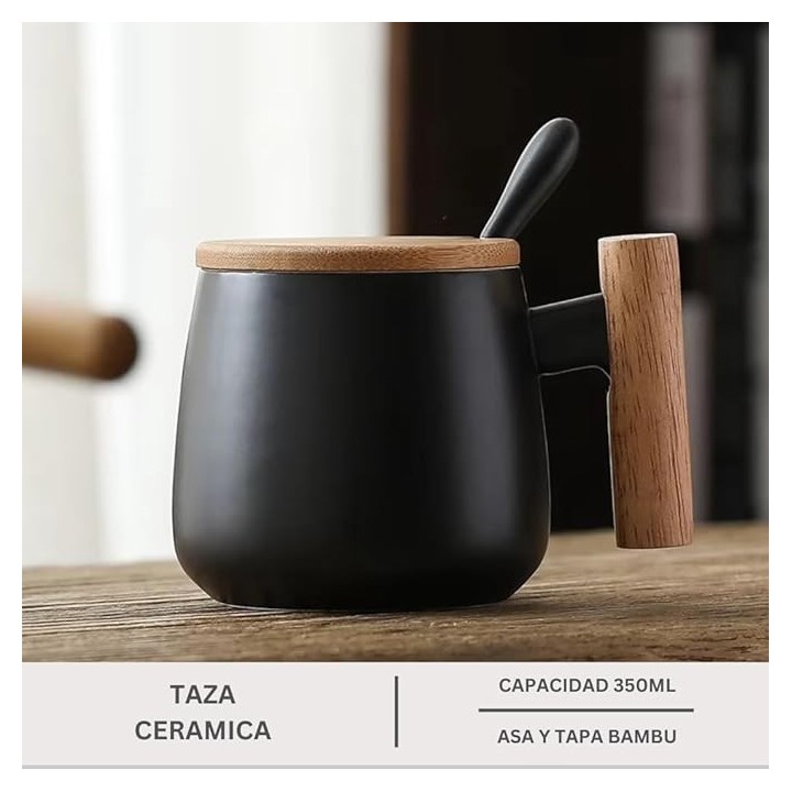 Juego Tazas Cerámica Nórdico (2 Unid)