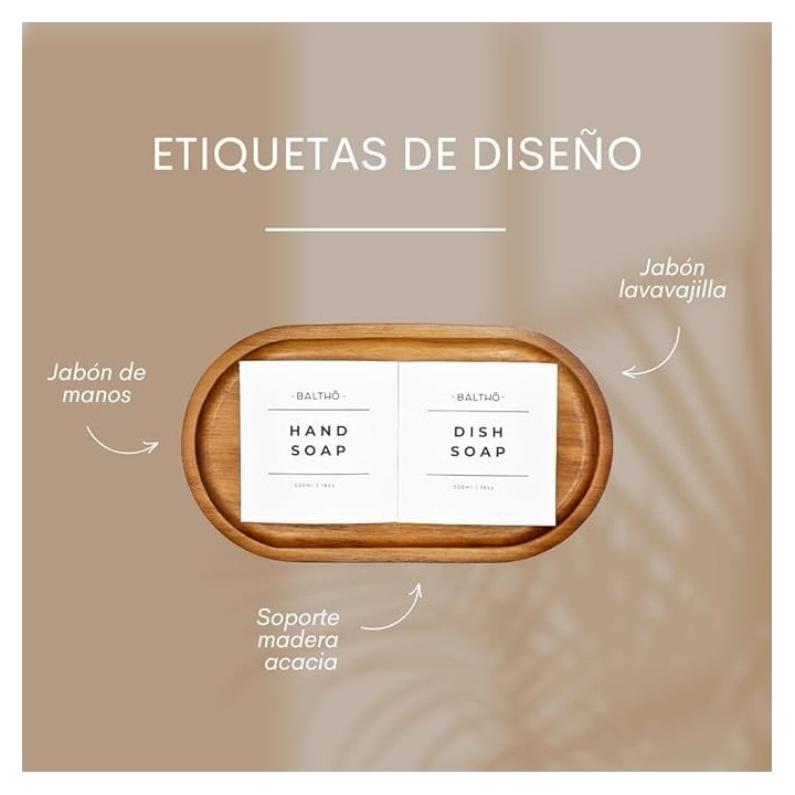 Set 2 Dispensadores Jabón Vidrio Ámbar