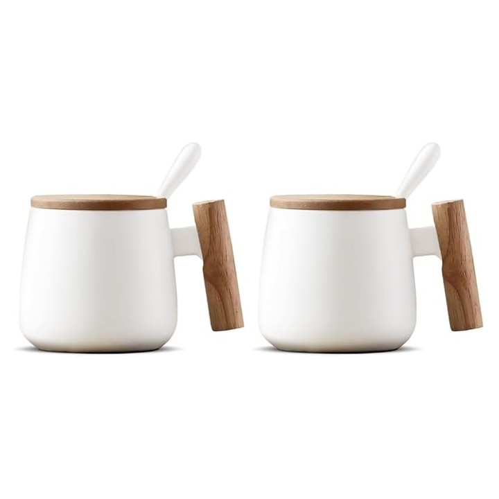 Juego Tazas Cerámica Nórdico (2 Unid)