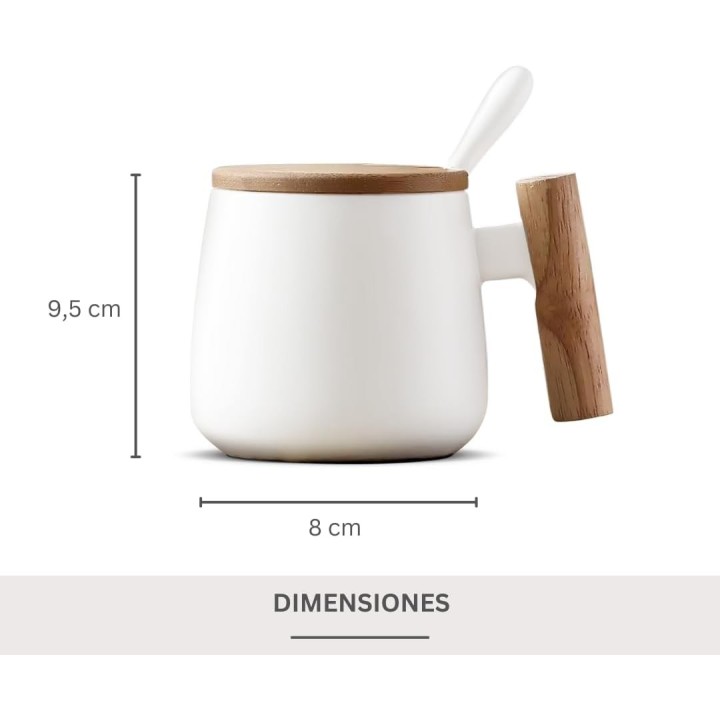 Juego Tazas Cerámica Nórdico (2 Unid)