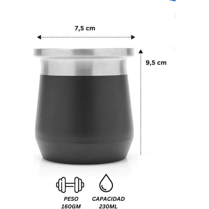 Mate Térmico Acero Inoxidable