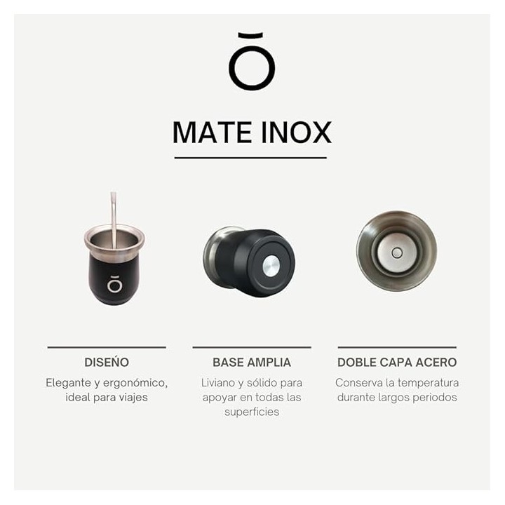 Mate Térmico Acero Inoxidable